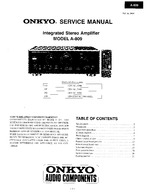 Onkyo A809 OEM Service