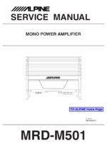 Alpine MRD-M501 OEM Service