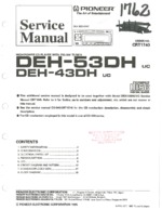 PIONEER DEH43DH OEM Service