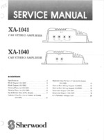 SHERWOOD XA1041 OEM Service