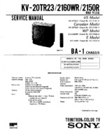 Sony KV20TR23 OEM Service