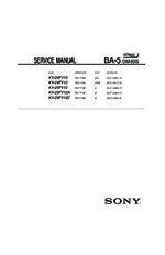 Sony KV25FV12A OEM Service