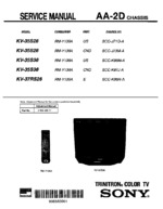 Sony KV37RS26 OEM Service