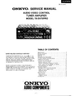 Onkyo TXSV70PRO OEM Service