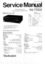 Technics RS-TR232 OEM Service