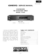 Onkyo t4040 OEM Service